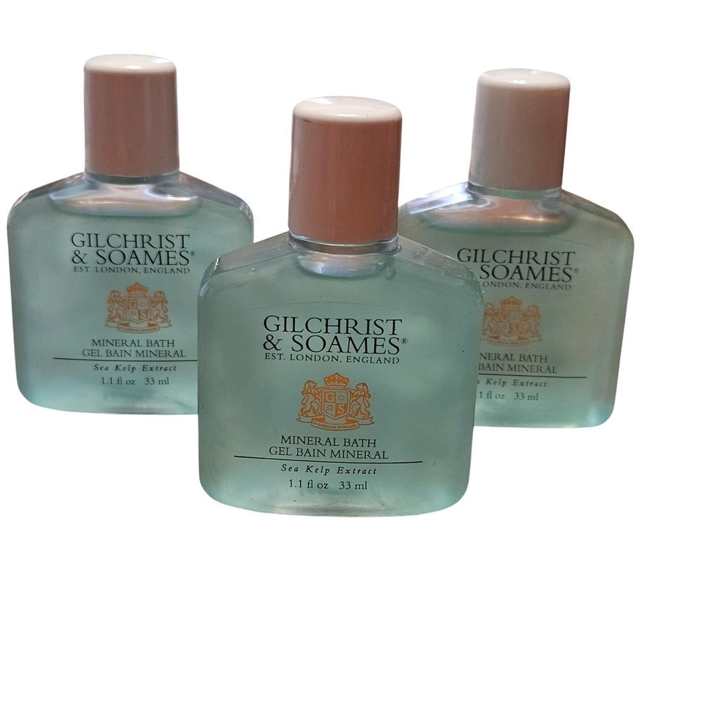 Gilchrist & Soames Mineral Bath Gel Sea Kelp Extract 1.1oz Lot of 10 Travel Size